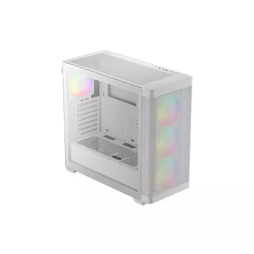 Gamdias ATHENA M3 WH ARGB Built-in 4 PWM Fans E-ATX Mid-Tower Gaming Casing (White)-gallery-2