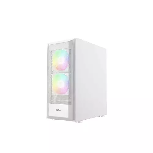 Gamdias AURA GC6 ARGB Fine Mesh ATX Mid-Tower Gaming Case (White) - 3
