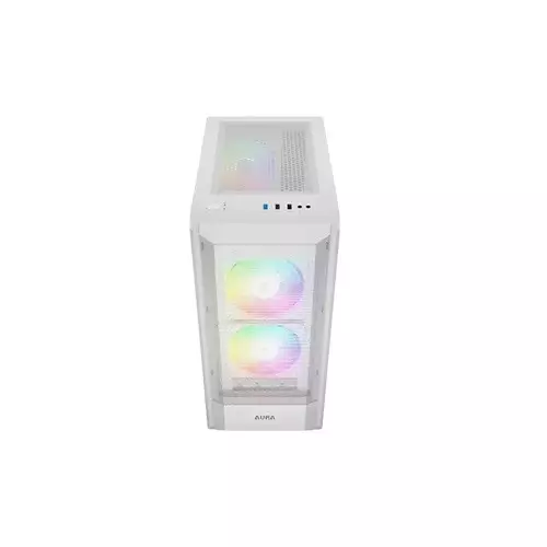 Gamdias AURA GC6 ARGB Fine Mesh ATX Mid-Tower Gaming Case (White) - 4