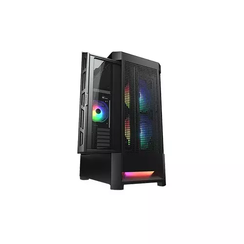 COUGAR Airface RGB Mid-Tower ATX Computer Case (Black)-gallery-2