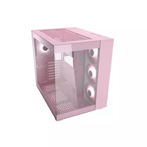 Cougar FV150 RGB Mid Tower Micro ATX Dual Chamber Computer Case - Pink-gallery-1