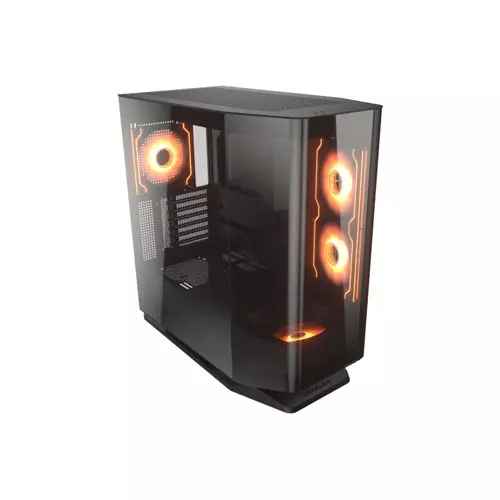 Cougar FV270 RGB Mid Tower M-ATX Computer Case-Black-1