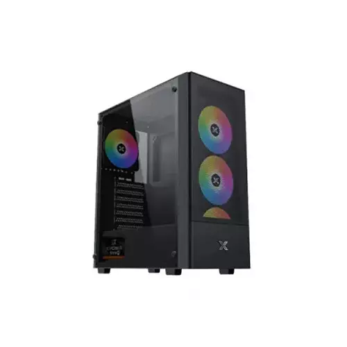 Xigmatek Hero II Air ARGB M-ATX Mid-Tower Gaming Case - Black