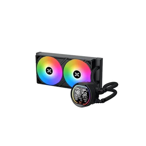 Xigmatek LK Pro 240 Digital 240mm ARGB Liquid CPU Cooler with Digital LCD Display - 3