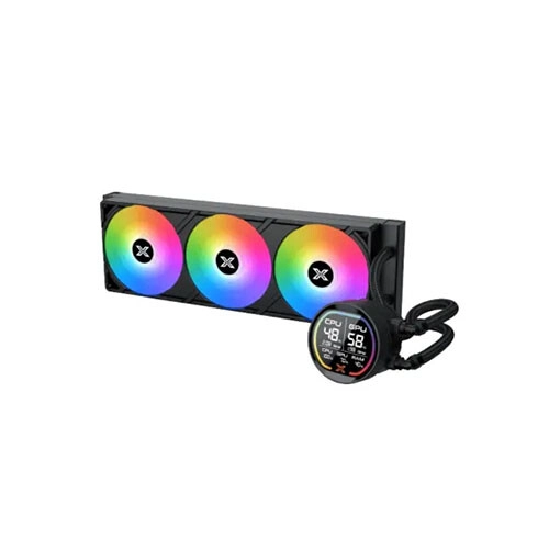 Xigmatek LK Pro 360 Digital 360mm ARGB Liquid CPU Cooler with Digital LCD Display - 3