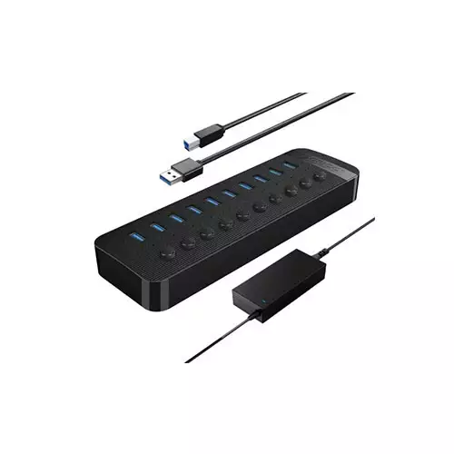 Orico CT2U3-10AB 10 Port USB 3.0 Hub With Individual Switch-gallery-1