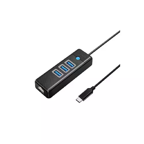 Orico PW3UR-C3 4-Port USB3.0 Hub And Gigabit Ethernet Port - 1