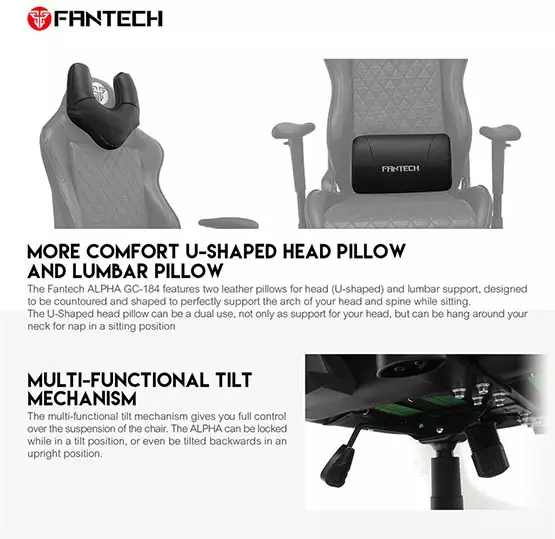 Fantech GC184 Ergonomic Gaming Chair-5