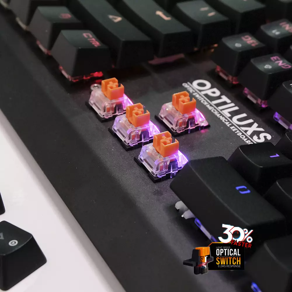 Fantech MK884 RGB Optiluxs Full Size RGB Optical Switch Keyboard - 6