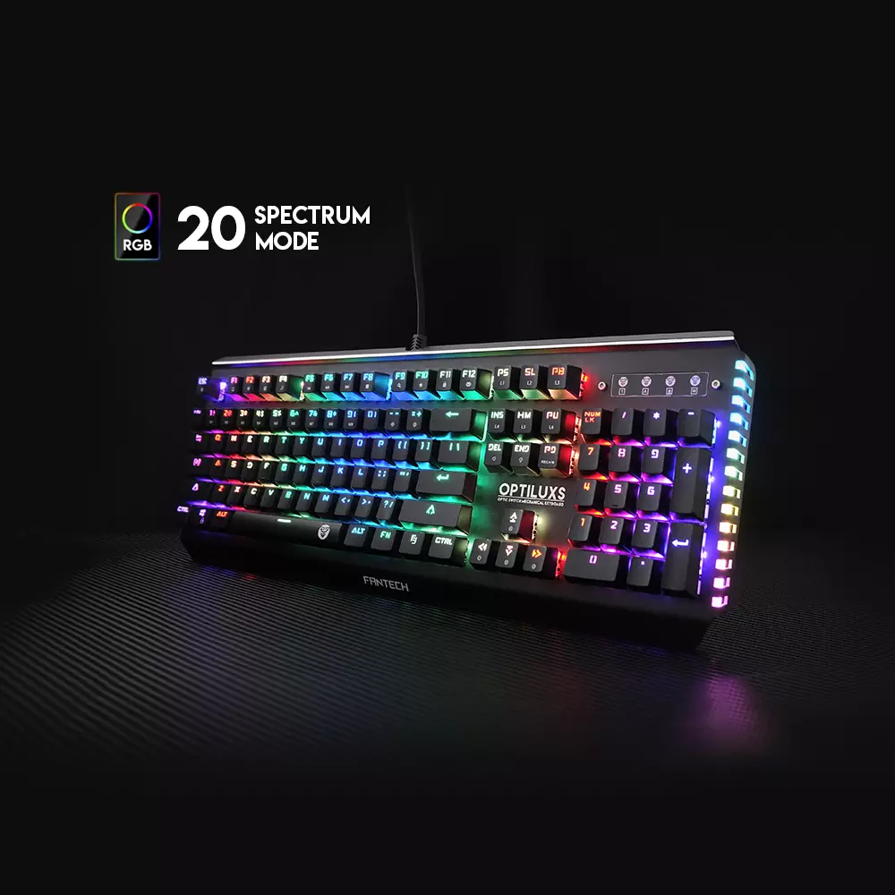 Fantech MK884RGB Optiluxs Full Size RGB Optical Switch Keyboard-3