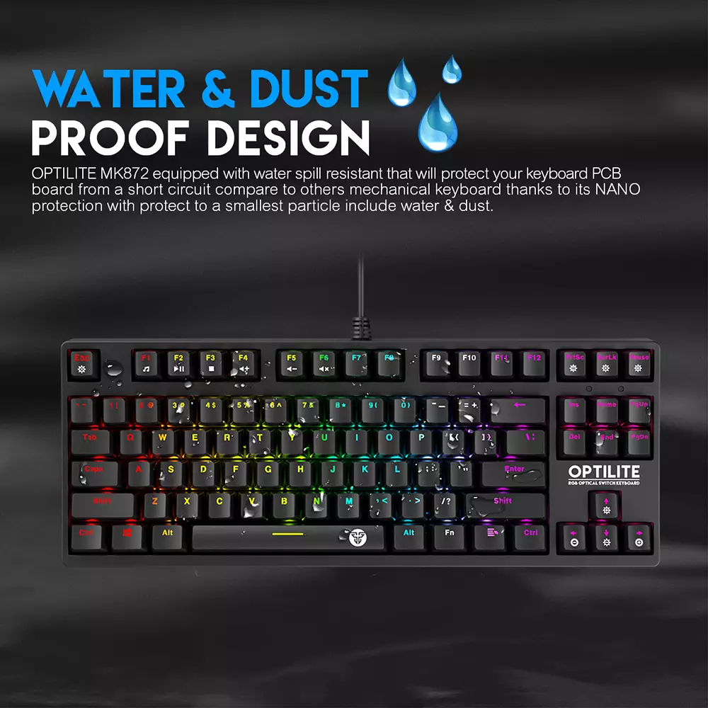 Fantech MK872 RGB Optilite Tournament Edition RGB Optical Switch Keyboard-2