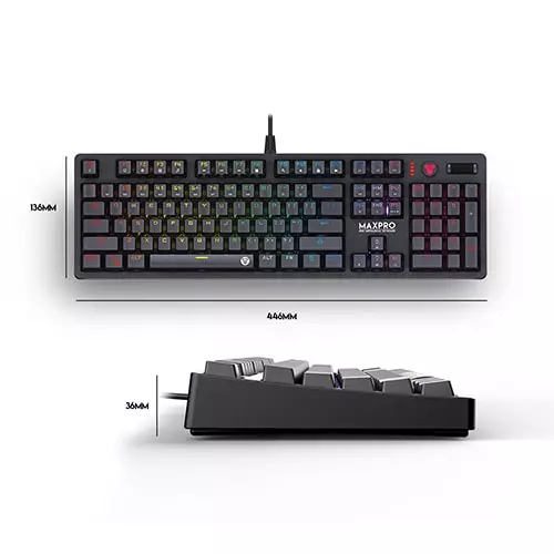 FANTECH Max Pro MK851 RGB Mechanical Switch Keyboard - 2