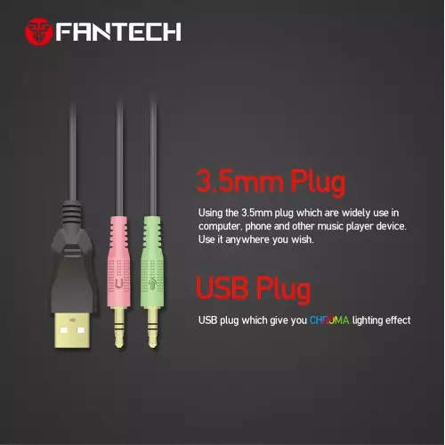 FANTECH LEGION HQ51 RGB Gaming Headset - 2