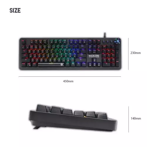 Fantech MK852 MAX CORE RGB Mechanical Gaming Keyboard - 1
