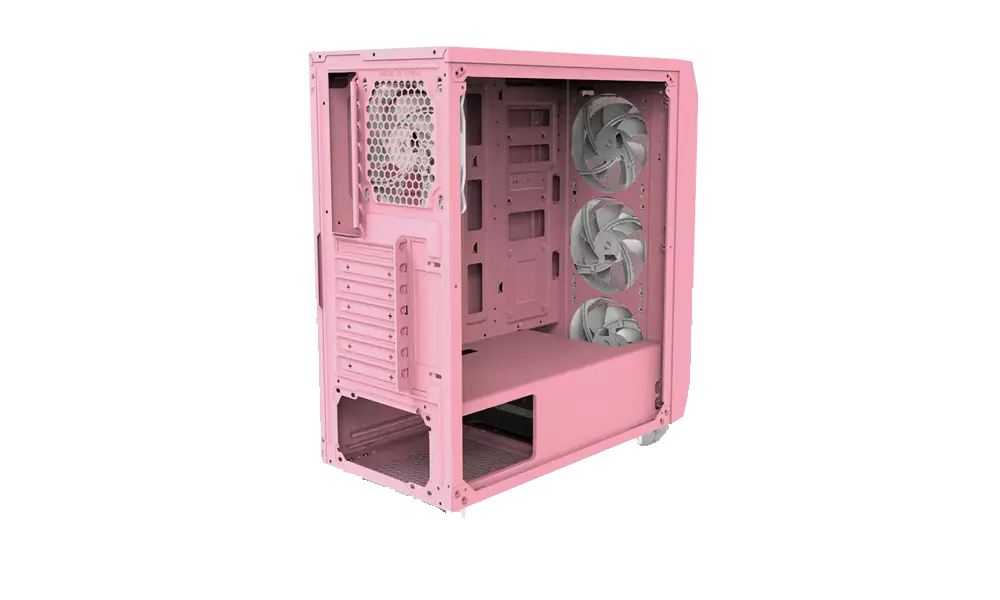FANTECH AERO CG80 MID TOWER PINK ATX GAMING CASING - 2