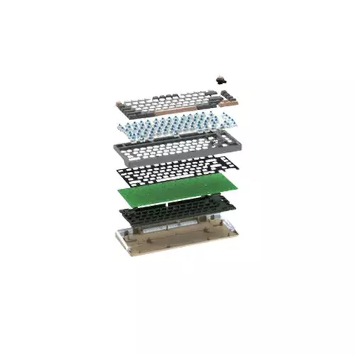 Fantech ATOM PRO83 MK913 (Blue/Red Switch) RGB Gaming Mechanical Keyboard - Saturn Grey - 3