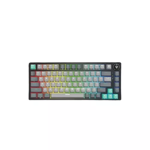 Fantech ATOM PRO83 MK913 (Blue/Red Switch) RGB Gaming Mechanical Keyboard - Mercury Grey - 1