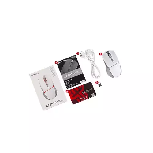 Fantech Crypto WGC3 10000 DPI Wireless Gaming Mouse (White)-3