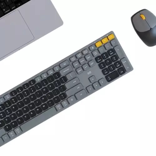Fantech WK895 Wireless Office Keyboard & Mouse Combo (Gray)-3
