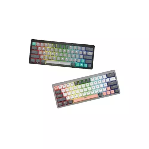 Fantech MK912 Atom PRO63 RGB Tri-Mode Blue Switch/Red Switch Mechanical Keyboard (Edition Saturn) - 1