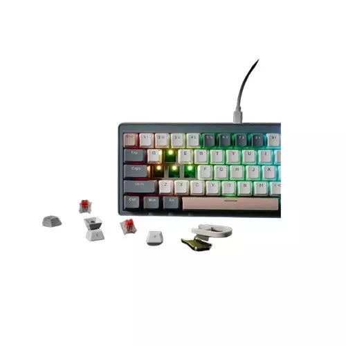 Fantech MK912 Atom PRO63 RGB Tri-Mode Blue Switch/Red Switch Mechanical Keyboard (Edition Saturn) - 5