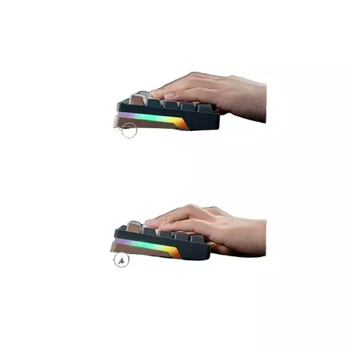 Fantech MK912 Atom PRO63 Mechanical Blue Switch Gaming Keyboard (Edition Mercury)-4