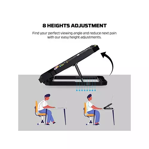 Fantech NC21 17 Inch Laptop Cooler with phone holder-2