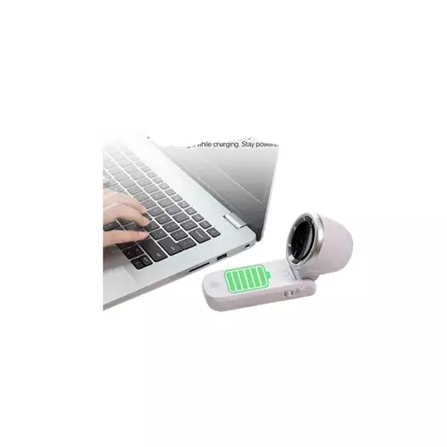 Fantech PAC3 Portable LCD Display Pink Charger Fan - 1