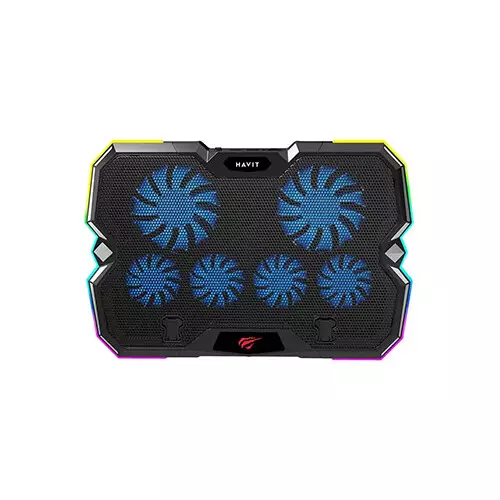 Havit Gamenote F2068 RGB 6 Fan Laptop Cooler with Mobile Holder