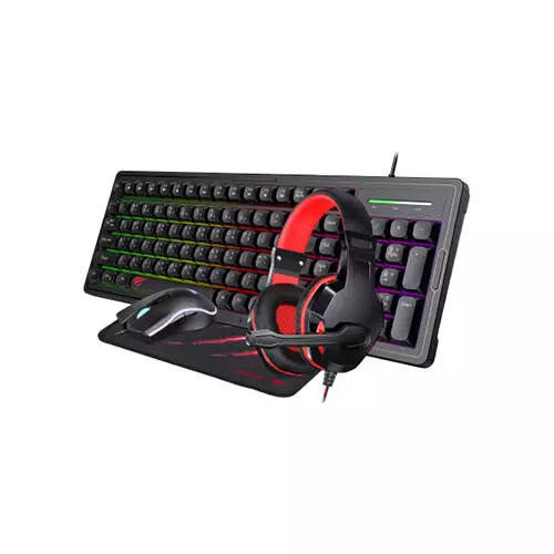 HAVIT KB894CM USB Keyboard Mouse Mousepad & Headphone 4 in 1 Combo