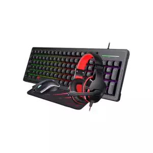 HAVIT KB894CM USB Keyboard Mouse Mousepad & Headphone 4 in 1 Combo
