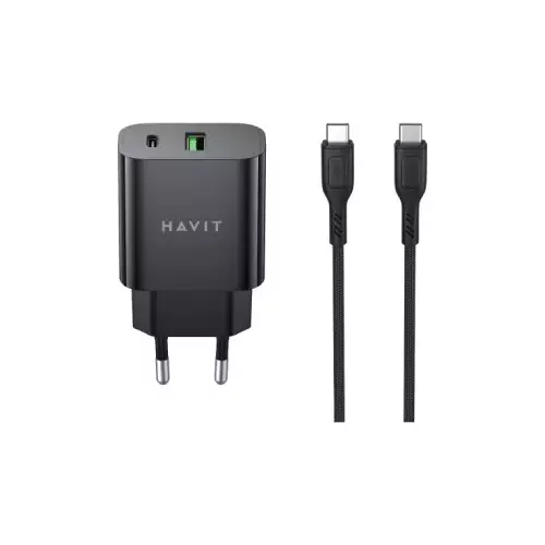 Havit ST926 USB Charger with USB-C to USB-C Cable