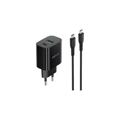 Havit ST926 USB Charger with USB-C to USB-C Cable - 1
