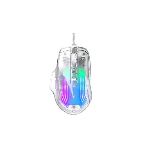 Havit MS1011SE Wired Transparent RGB Programmable 7200 DPI Gaming Mouse