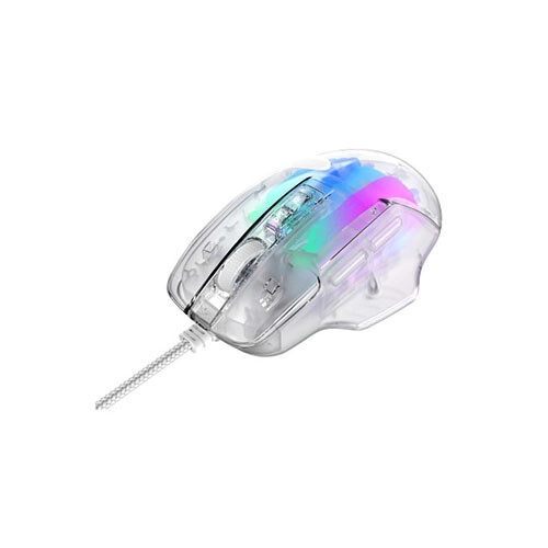 Havit MS1011SE Wired Transparent RGB Programmable 7200 DPI Gaming Mouse - 3