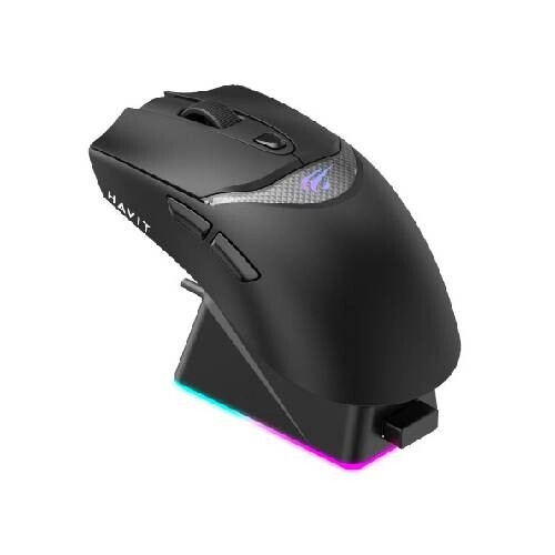 Havit Houyi-M4 Pro X Tri-Mode Gaming Mouse with RGB Charging Dock - 2