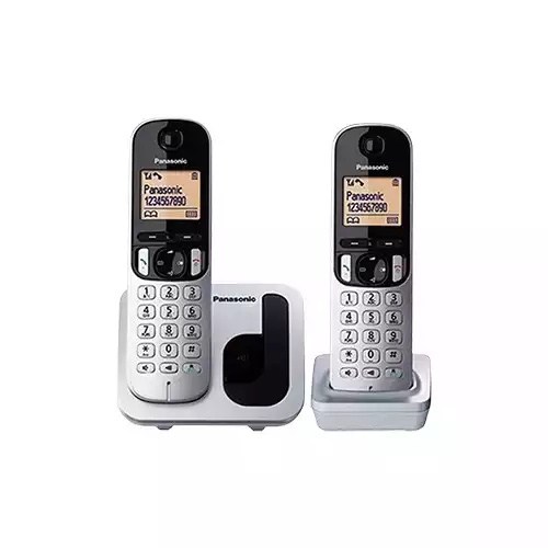 Panasonic KX-TGC212 Cordless Phone Set Silver