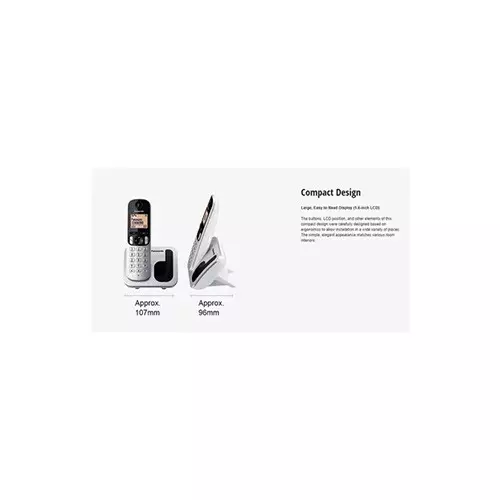 Panasonic KX-TGC212 Cordless Phone Set Silver-1