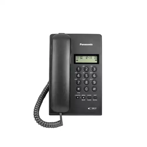 Panasonic KX-TSC60SXB Corded Black Landline Phone With Caller ID