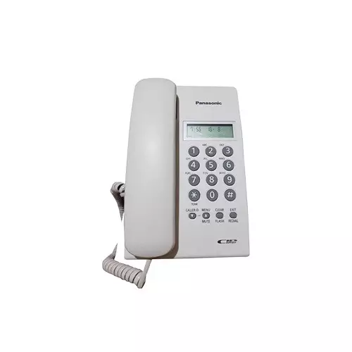 Panasonic KX-TSC60SXB Corded White Landline Phone With Caller ID