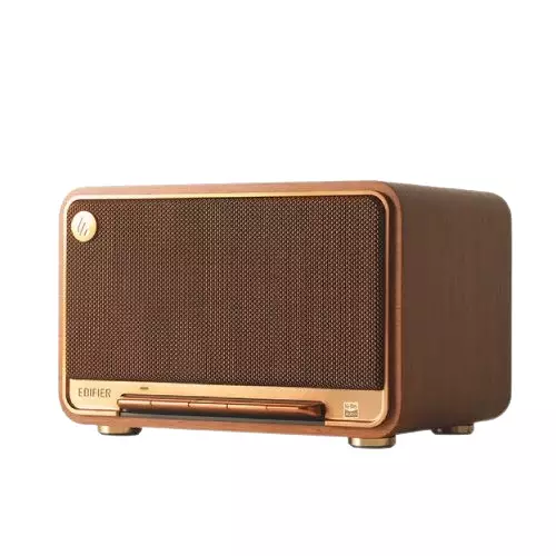 Edifier D32 Tabletop 60W 1.0 Hi-Res Audio Wireless Speaker (Brown)