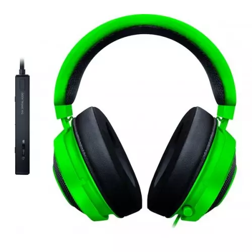 Razer Kraken Tournament Edition Green Wired Gaming Headset USB Audio Controller-gallery-2