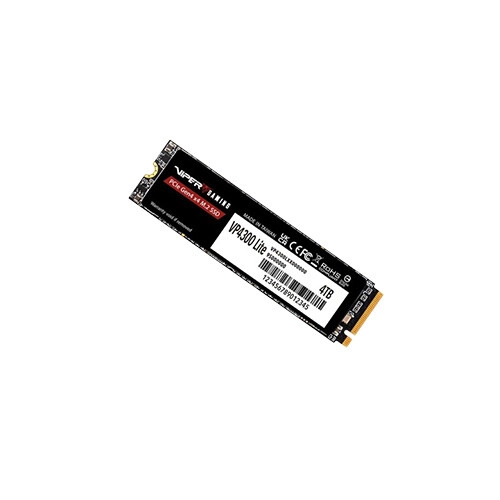 Patriot VP4300 Lite M.2 2280 NVMe PCIe Gen4x4 4TB Gaming SSD with Black Graphene Heatspreader - 2