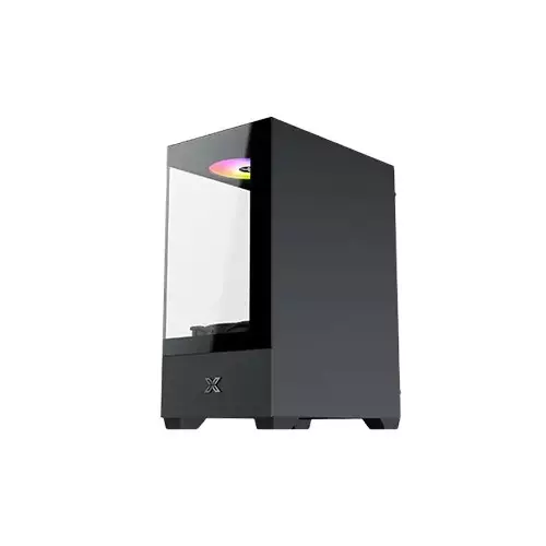 Xigmatek View II ARGB Mini-Tower M-ATX Gaming Black Computer Case-3