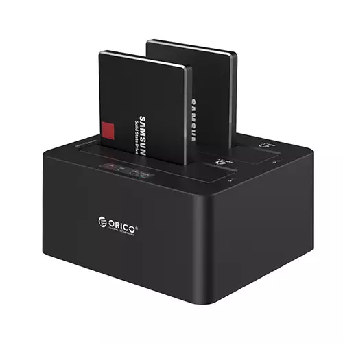 Orico 6629US3-C-V1 2.5 / 3.5 inch 2 Bay USB3.0 1 to 1 Clone Hard Drive Dock - 4