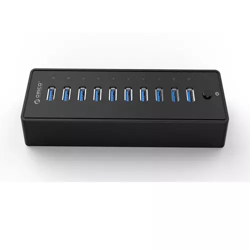 ORICO P10-U3-V1 10-Port Hub With Individual Switches - 0