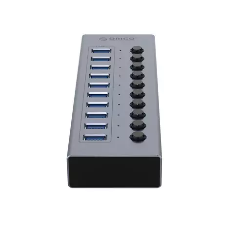 ORICO BT2U3-10AB 10-Port Hub With Individual Switches-1