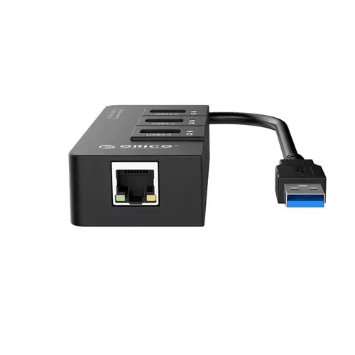ORICO HR01-U3 USB3.0 Hub with Gigabit Ethernet Converter - 0