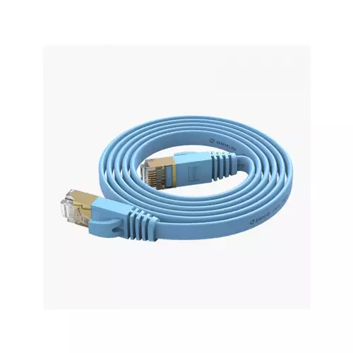 ORICO 5M CAT7 10000Mbps Flat Ethernet Cable (PUG-C7B-BL) - 1
