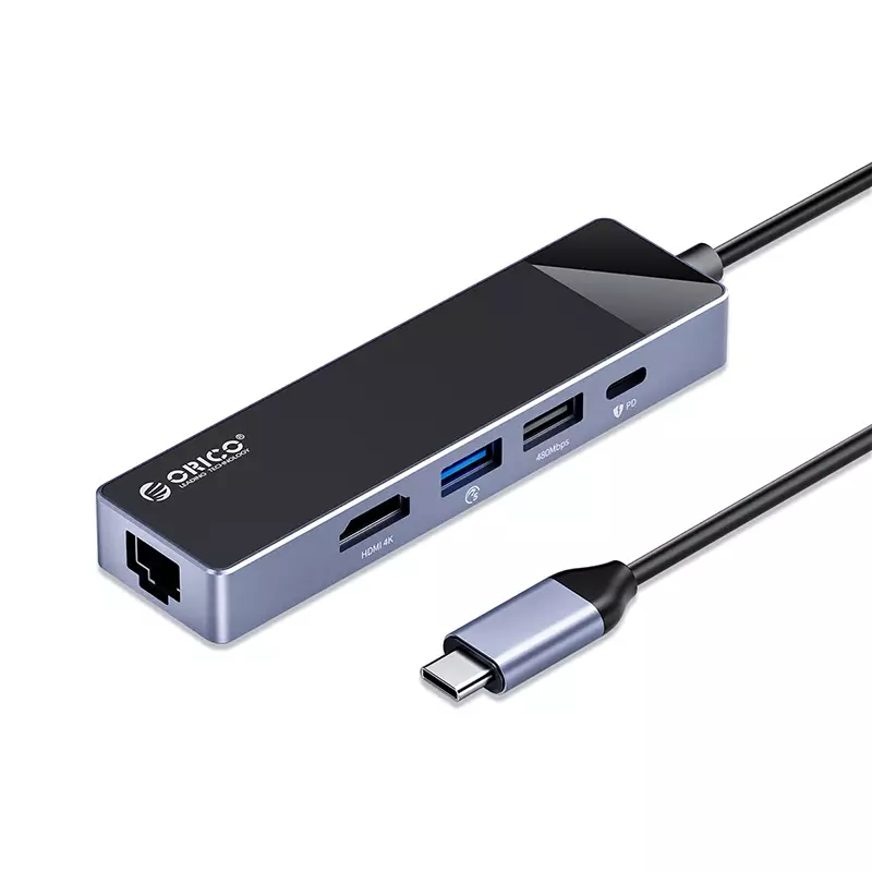 ORICO DM-5R TYPE-C 5 IN 1 MULTIFUNCTION DOCKING STATION-1